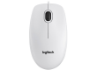 LOGITECH B100 Corded Mouse - WHITE - USB - B2B