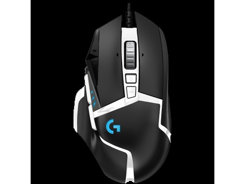 Logitech  G502 SE Corded Gaming Mouse - HERO - BLACK/WHITE - USB - EER2