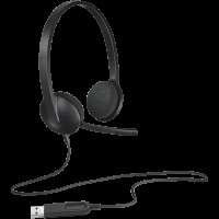 Logitech  H340 Corded Headset - BLACK - USB
