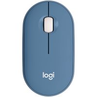 LOGITECH Pebble M350 Wireless Mouse - BLUEBERRY - 2.4GHZ/BT - EMEA - CLOSED BOX