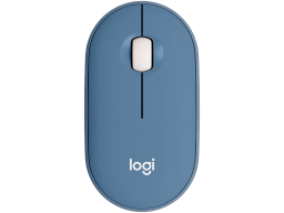 LOGITECH Pebble M350 Wireless Mouse - BLUEBERRY - 2.4GHZ/BT - EMEA - CLOSED BOX