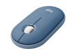 LOGITECH Pebble M350 Wireless Mouse - BLUEBERRY - 2.4GHZ/BT - EMEA - CLOSED BOX