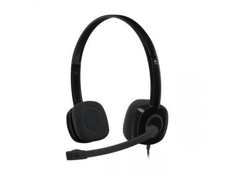 Logitech  H151 Corded Stereo Headset - BLACK - 3.5 MM