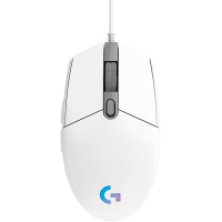 LOGITECH G102 LIGHTSYNC Corded Gaming Mouse - WHITE - USB - EER