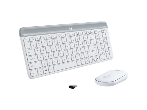 Клавиатура Logitech MK470 Slim Wireless Combo OFFWHITE RUS