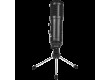 LORGAR Soner 313, Gaming Microphones, Black, USB condenser microphone with Volume Knob & Echo Kob, including 1x Microphone, 1 x 2.5M USB Cable, 1 x Tripod Stand, 1 x User Manual, body size: Φ47.4*158.2*48.1mm, weight: 243.0g