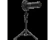 LORGAR Voicer 721, Gaming Microphone, Black, USB condenser microphone with tripod stand, pop filter, including 1 microphone, 1 Height metal tripod, 1 plastic shock mount, 1 windscreen cap, 1,2m metel type-C USB cable, 1 pop filter, 154.6x56.1mm