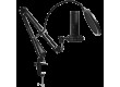 LORGAR Voicer 931, Gaming Microphone, Black, USB condenser microphone with boom arm stand, pop filter, tripod stand. including 1* microphone, 1*Boom Arm Stand with C-clamp, 1*shock mount, 1*pop filter, 1*windscreen cap, 1*2.5m type-C USB cable, 1* Extra t