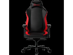 LORGAR Embrace 533, Gaming chair, PU eco-leather, 1.8 mm metal frame, multiblock mechanism, 4D armrests, 5 Star aluminium base, Class-4 gas lift, 75mm PU casters, Black + red