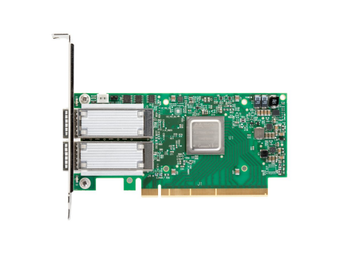 Адаптер MCX556A-ECAT ConnectX-5 VPI adapter card, EDR IB (100Gb/s) and 100GbE, dual-port QSFP28, PCIe3.0 x16, tall bracket, ROHS R6