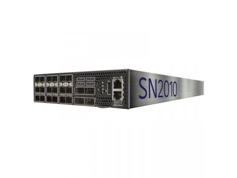 Mellanox Spectrum based 25GbE/100GbE 1U Open Ethernet switch with Cumulus Linux, 18 SFP28 ports and 4 QSFP28 ports, 2 Power Supplies (AC), x86 CPU, short depth, P2C airflow. Rail Kit must be purchased separately