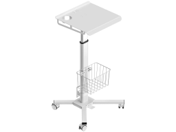 ONKRON Height Adjustable Laptop Desk Utility Medical Cart with Wheels ONKRON, White