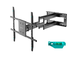 ONKRON Full Motion TV Wall Mount for 42" to 110-inch Screens up to 100 kg, Black