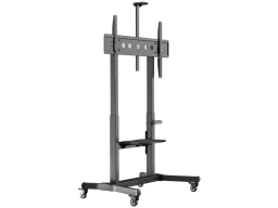 ONKRON Motorized mobile stand for TV or interactive panels 50"-100", up to 130kg, black
