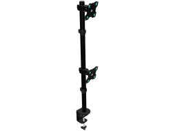 ONKRON Desk Mount for Two Monitors 13 - 34" up to 8 kg, Tilt-Swivel, with Rotation, Black