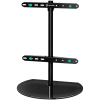 ONKRON Universal Swivel Table Top TV Stand for 32''-65'' TVs up to 35 kg, Black
