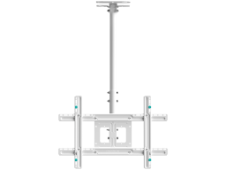 ONKRON Ceiling TV Mount Bracket Height Adjustable for 32 to 80 Inch LED LCD TVs, White