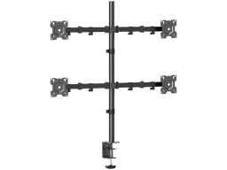 ONKRON Quad Monitor Stand for 13 to 34-Inch LCD LED OLED Screens up to 8 kg, Black