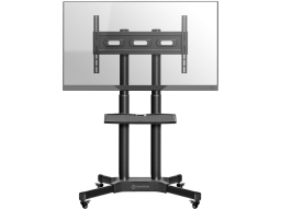 ONKRON Mobile TV Stand Rolling TV Cart for 40 to 65 Inch LCD LED TV Screens, Black