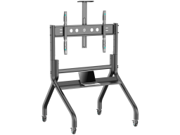 ONKRON Mobile TV stand with bracket 60"-120" Screens up to 150 kg, Black