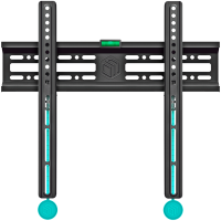 ONKRON Fixed TV Wall Mount for 32 to 65-inch Flat Panel TVs Digital Panels 50 kg, Black