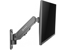 ONKRON TV Monitor Wall Mount Bracket for 13” – 34” Screens Full Motion with Gas Spring, Black