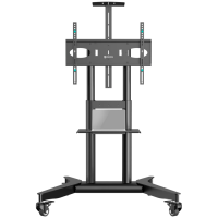 ONKRON Mobile TV stand for 32"-75" up to 50 kg, black