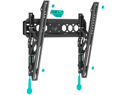 ONKRON Tilting TV Wall Mount for 35 to 65-inch Flat Panel TVs Digital Panels 60 kg TM5 Black