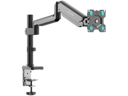 ONKRON Single Monitor Desk Mount for 13'' to 34" LCD LED Screens up to 12kg, Black.