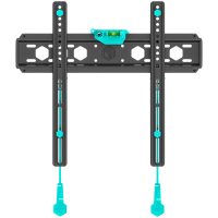 ONKRON Fixed TV Wall Mount for 32 to 65-inch Flat Panel TVs Digital Panels 56,8 kg, Black