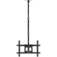 ONKRON Ceiling TV Mount Bracket Height Adjustable for 32 to 80 Inch LED LCD TVs, Black