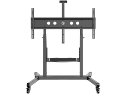 ONKRON Mobile TV Stand Rolling TV Cart for 50 to 100-Inch Screens up to 120 kg, black