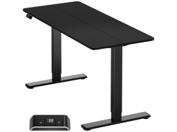 ONKRON Motorized Desk with Height Adjustment up to 60 kg, Black