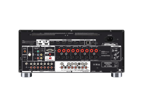 Onkyo TX-RZ50 9.2 -Channel AV Receiver, 180 W/Ch / 6 ohms, Dirac Live, THX® Certified, DTS:X, 8K/4K Ultra HD, Works with Sonos, Black