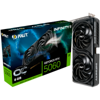PALIT GeForce RTX 5060 Infinity 2 OC 8GB GDDR7 128 bit, 1x HDMI 2.1b, 3x DP 2.1b, 2 Fan, 1x 8-pin pwr connector, 550W, 262.1 x 126.3 x 40.1 mm, NE75060V19P1-GB2063L BULK