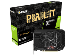 PALIT Video Card NVIDIA GeForce GTX 1660 Ti StormX, 6GB 192bit GDDR6, 1770 / 6000, PCI-E 3, DP, HDMI, DVI, Single Fan, 2 slot