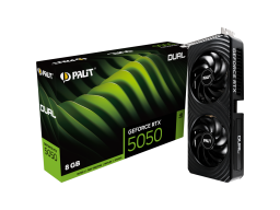 Palit RTX 5050 Dual 8GB GDDR6, 128 bits, 1x HDMI 2.1b, 3x DP 2.1b, two fan, 1x 8-pin Power connector, recommended PSU 550W, NE65050019P1-GB2070D
