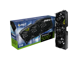 PALIT GeForce RTX 5070 Ti GamingPro-S 16GB GDDR7 256 bit, 1x HDMI 2.1b, 3x DP 2.1b, 3 Fan, 1x 16-pin pwr connector, 750W, 331.9 x 127.1 x 49.7 mm, NE7507T019T2-GB2031U