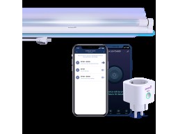 A kit consisting of PEHPL10 Smart Power Plug and PELUV01 UV lamp. Used to desinfect working and residential premises with remote control from Perenio Lite application