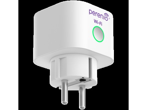 Smart Power Plug is a device to control remotely via Wi-Fi connected through it load, measure its power and monitor electrical energy consumption. White color, multi language version.