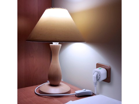 Smart Power Plug is a device to control remotely via Wi-Fi connected through it load, measure its power and monitor electrical energy consumption. White color, multi language version.