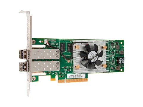 Qlogic 16Gb Dual Port FC HBA, PCIe Gen3 x4, LC multi-mode optic