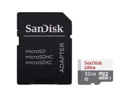 SanDisk Ultra microSDHC 32GB + SD Adapter 100MB/s Class 10 UHS-I; EAN:619659184377