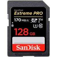 SANDISK Extreme PRO 128GB V60 UHS-II SD cards, 280/100MB/s,V60,C10,UHS-II