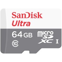 SanDisk Ultra microSDXC 64GB 100MB/s Class 10 UHS-I; EAN:619659185077