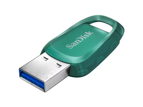 SanDisk Ultra Eco USB Flash Drive USB 3.2 Gen 1 64GB, Upto 100MB/s R, 5Y Warranty