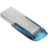 SanDisk Ultra Flair 64GB, USB 3.0, 150MB/s read - Tropical Blue