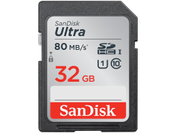 SANDISK Ultra 32GB SDHC Memory Card 120MB/s