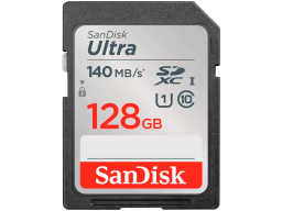 SanDisk Ultra 128GB SDXC Memory Card 140MB/s