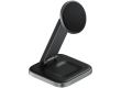 SATECHI 2-in-1 Foldable Qi2 Wireless Charging Stand (Space Gray)